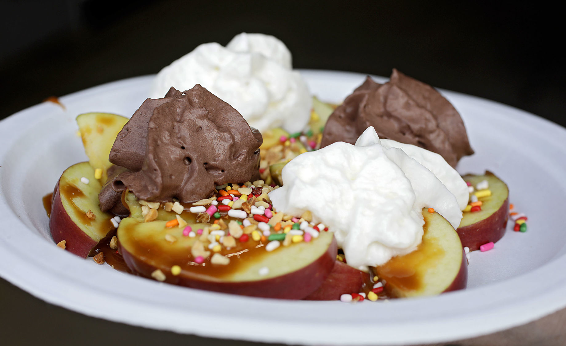 CARAMEL APPLE NACHOS - $10